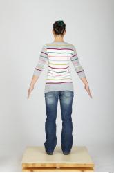 Whole Body Woman Casual Slim Studio photo references